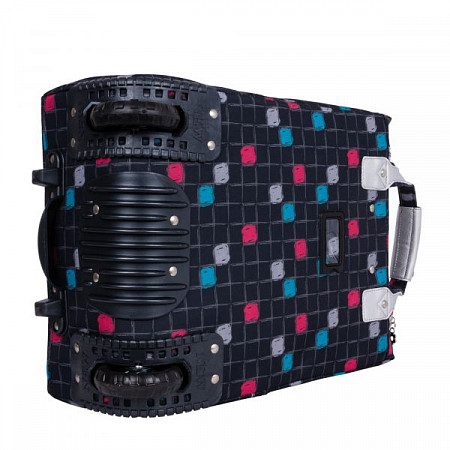 На картинке изображен Дорожная сумка Griffon Г1216 black/pink/blue Дорожная сумка Griffon Г1216 black/pink/blue