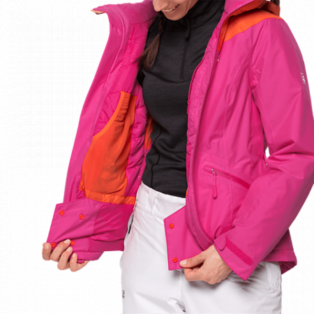 Куртка женская Jack Wolfskin Powder Mountain Jacket W pink fuchsia