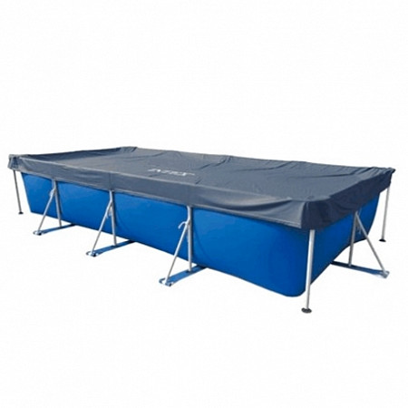 Тент-чехол для прямоугольного бассейна Intex 28039 450х220 см