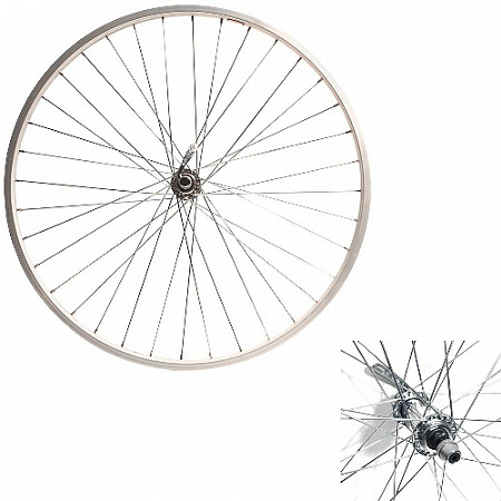 На картинке изображен Колесо переднее 26" одинарный обод Колесо переднее 26" одинарный обод