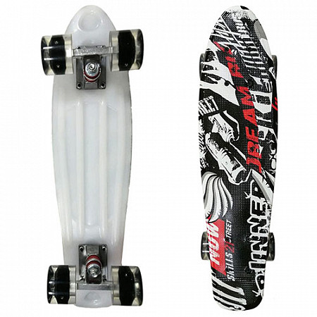 На картинке изображен Penny board (пенни борд) Display Street Racer/black LED Penny board (пенни борд) Display Street Racer/black LED