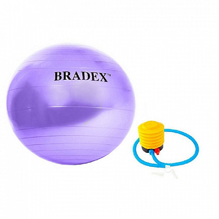 Мяч для фитнеса Bradex Фитбол-75 с насосом SF 0719 purple