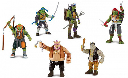 На картинке изображен Набор фигурок Playmates Черепашки-ниндзя 88281T Набор фигурок Playmates Черепашки-ниндзя 88281T