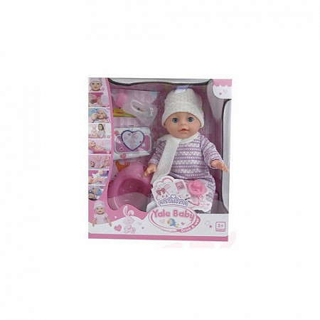 На картинке изображен Кукла PlaySmart Пупс YL1712L purple Кукла PlaySmart Пупс YL1712L purple