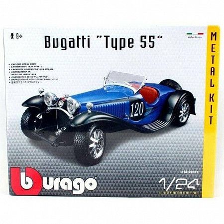 Коллекционная машина Bburago 1:24 Bugatti Type 55 (18-25035)