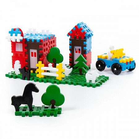 Конструктор Полесье Семья 235 элементов в мешке 0927