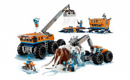 На картинке изображен Конструктор LEGO City Передвижная арктическая база 60195 Конструктор LEGO City Передвижная арктическая база 60195