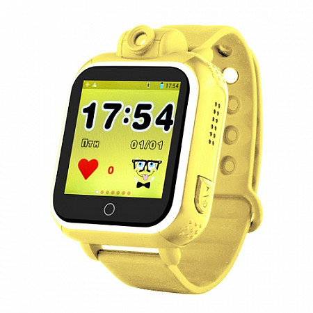 Смарт часы детские Wonlex Smart baby watch q75 GW1000 yellow