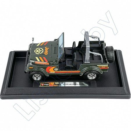 Машинка Bburago 1:24 Jeep Wrangler (18-22033) khaki