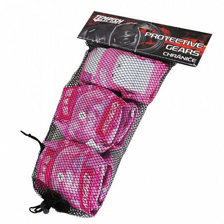 Комплект защиты для роликовых коньков Tempish Meex pink