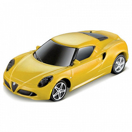 Машинка Bburago 1:43 Alfa Romeo 4C (18-30524) yellow
