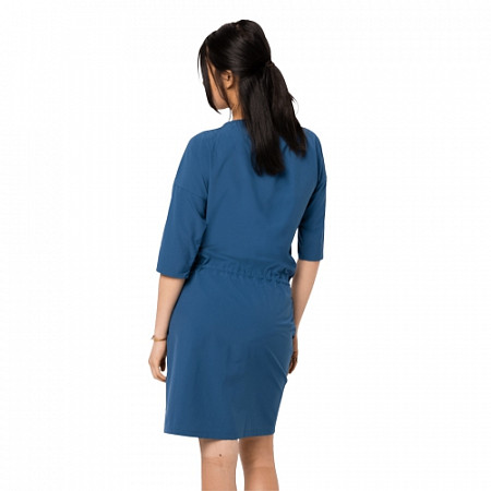 На картинке изображен Платье летнее женское Jack Wolfskin Matata Dress ocean wave Платье летнее женское Jack Wolfskin Matata Dress ocean wave