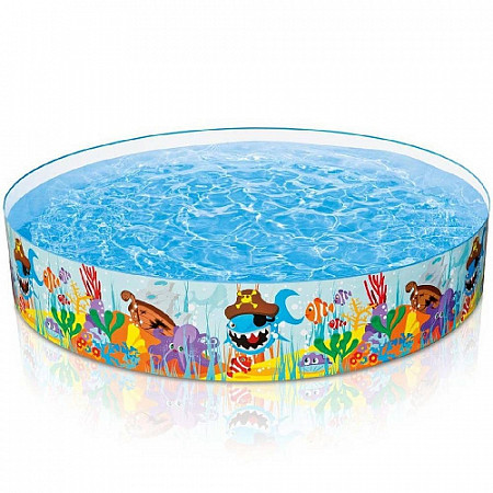 На картинке изображен Бассейн Intex Sun Fish 56453 Snapset Бассейн Intex Sun Fish 56453 Snapset