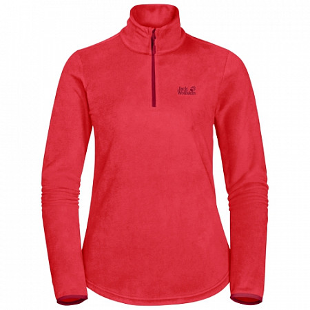 На картинке изображен Джемпер женский Jack Wolfskin Echo Women tulip red Джемпер женский Jack Wolfskin Echo Women tulip red