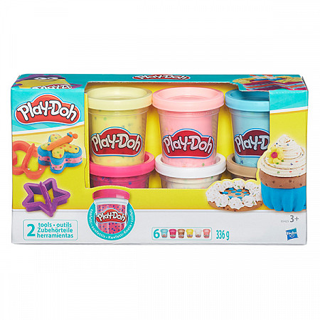 Игровой набор Play-Doh из 6 баночек с конфетти B3423