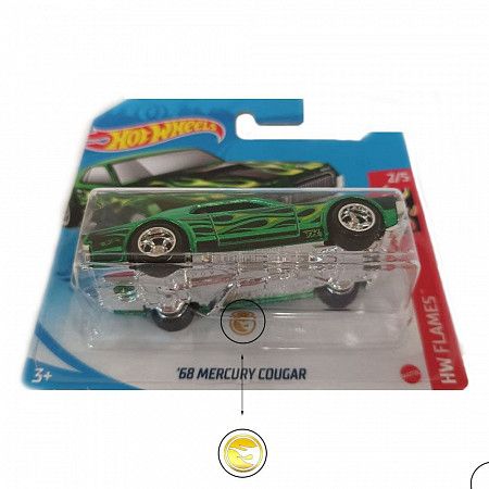 Машинка Hot Wheels Базовой коллекции 68 Mercury Cougar 207/250 (5785 GTD02)