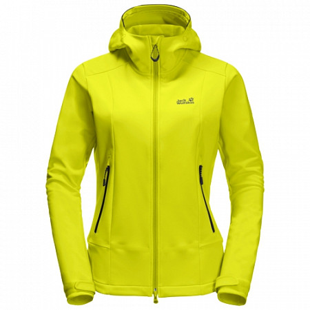 Куртка женская Jack Wolfskin Mountain Tech Softshell W flashing green